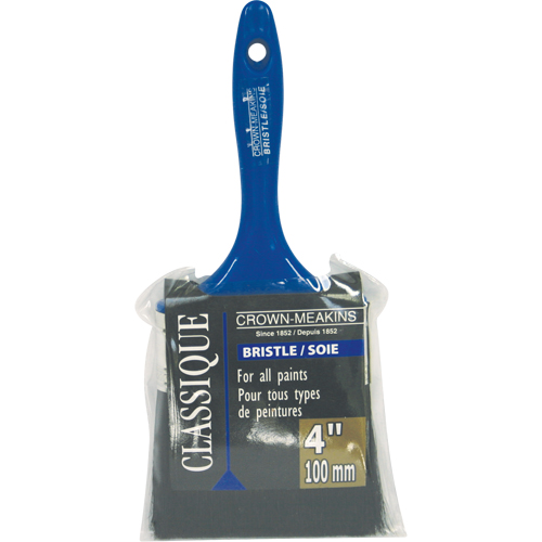 Classic Paint Brush, Bristle, Plastic Handle, 4" Width Ontario Packaging