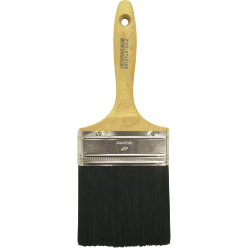 Pinceau &agrave; soies droites, Soies, Manche Bois, Largeur de 4" Ontario Packaging