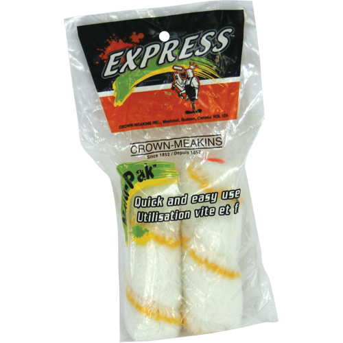 Perlon Trim Roller Cover - Pack Of Two, 10 mm (3/8") Nap, 101.6 mm (4") L Ontario Packaging