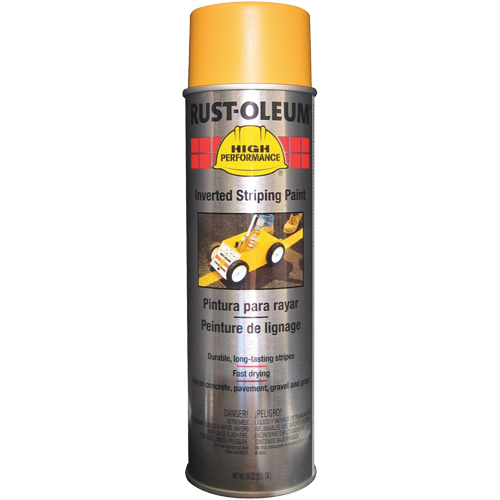 High Performance 2300 System Inverted Striping Spray Paint, Yellow, 18 oz., Aerosol Can Ontario Packaging