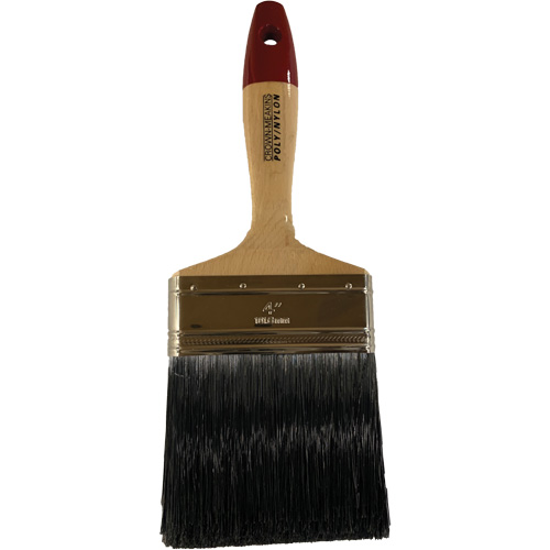 Pinceau, Poly/nylon, Manche Bois, Largeur de 4" Ontario Packaging