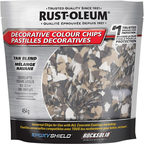 Decorative Colour Chips, 474 g, Bag, Tan Blend Ontario Packaging
