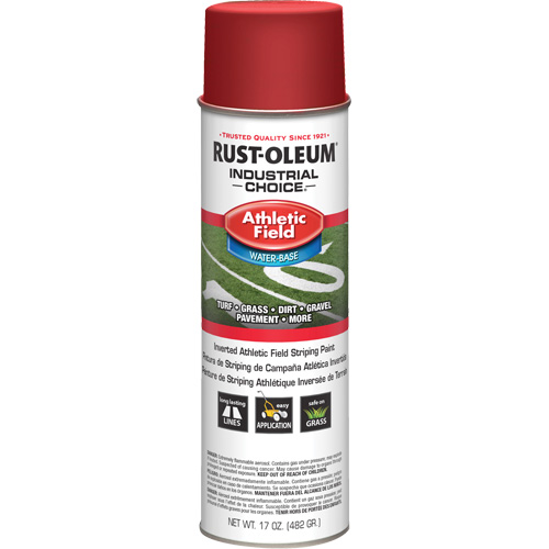 Peinture de lignage pour terrains de sport AF1600, Rouge, Canette a&eacute;rosol Ontario Packaging