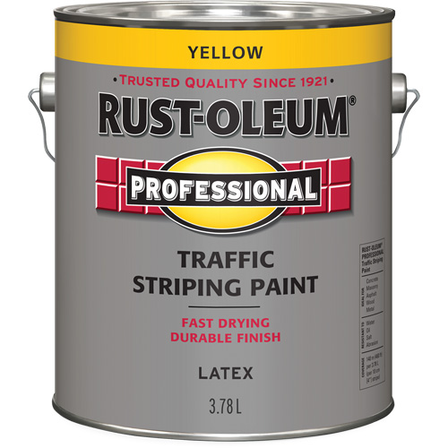Traffic Striping Paint, Yellow, 3.78 L, Jug Ontario Packaging
