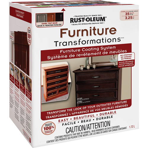 Furniture Transformations&reg; Furniture Coating System, 1.72 L, Kit, Tint Base Ontario Packaging