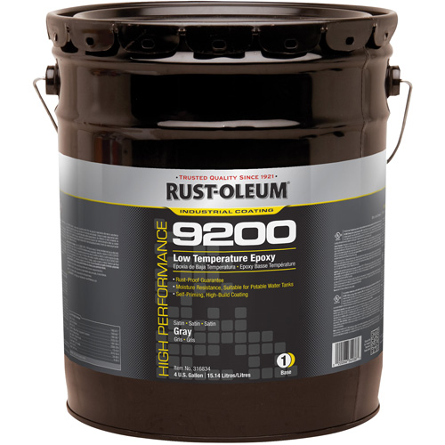 Composant de base &eacute;poxydique &agrave; basse temp&eacute;rature du syst&egrave;me 9200, Gris, 4 gal., Seau Ontario Packaging