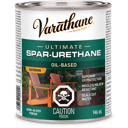 Rev&ecirc;tement &agrave; fini diamant pour bois Varathane, 946 ml, Transparent, Semi-brillant Ontario Packaging