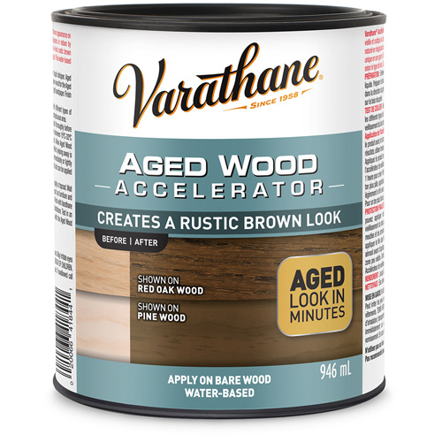 Varathane&reg; Aged Wood Accelerator, 946 ml, Rustic Brown Ontario Packaging