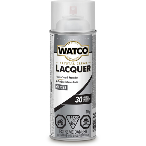 Watco&reg; Lacquer Wood Finish, 319 g, Clear, Gloss Ontario Packaging