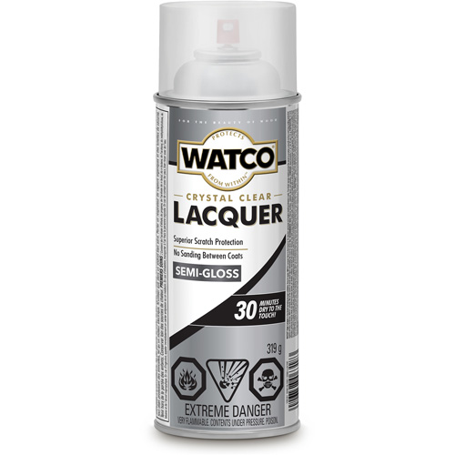 Watco&reg; Lacquer Wood Finish, 319 g, Clear, Semi-Gloss Ontario Packaging