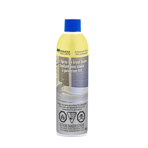 Miracle Sealants&reg; 511 Spray-On Grout Sealer, Aerosol Can Ontario Packaging
