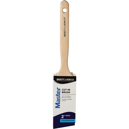 Master Cut-In Brush, Poly/Nylon, Wood Handle, 2" Width Ontario Packaging