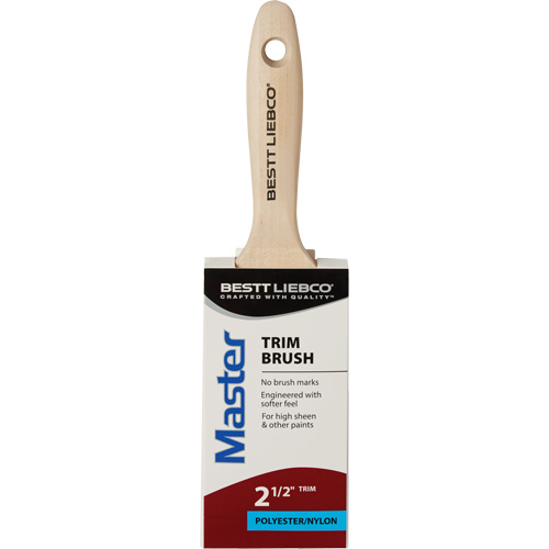 Master Trim Brush, Poly/Nylon, Wood Handle, 2-1/2" Width Ontario Packaging