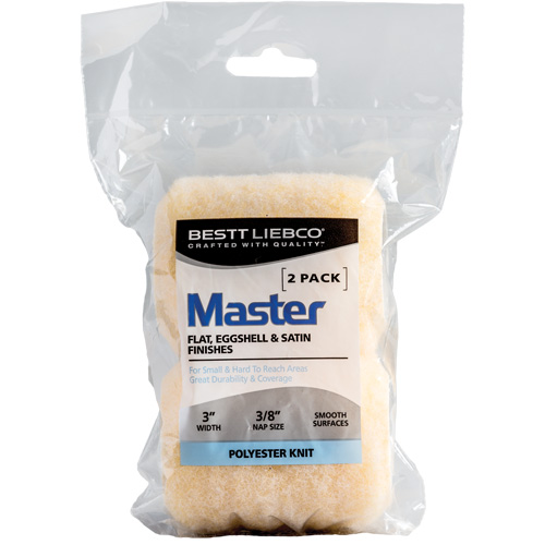 Master Trim and Traffic Roller Refill, 10 mm (3/8") Nap, 75 mm (3") L Ontario Packaging