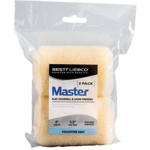 Master Trim and Traffic Roller Refill, 13 mm (1/2") Nap, 101.6 mm (4") L Ontario Packaging