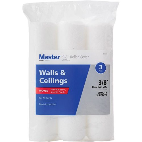 Master Woven Roller Cover, 10 mm (3/8") Nap, 240 mm (9-1/2") L Ontario Packaging