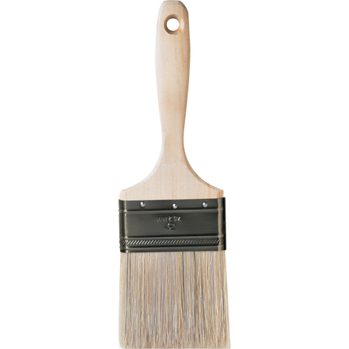 Pinceau pour murs et moulures One Coat, Soie blanche, Manche Bois, Largeur de 3" Ontario Packaging