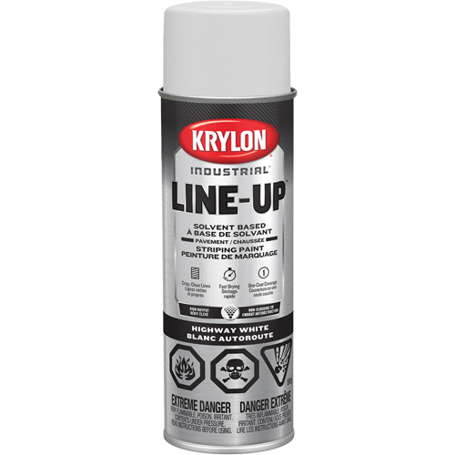 Professional Solvent-Based Marking Paint, White, 18 oz., Aerosol Can Ontario Packaging