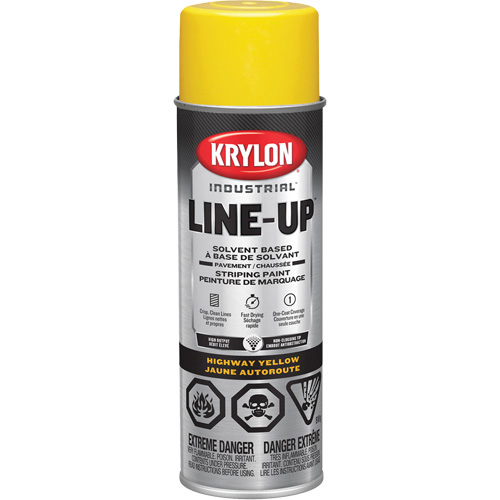 Professional Solvent-Based Marking Paint, Yellow, 18 oz., Aerosol Can Ontario Packaging