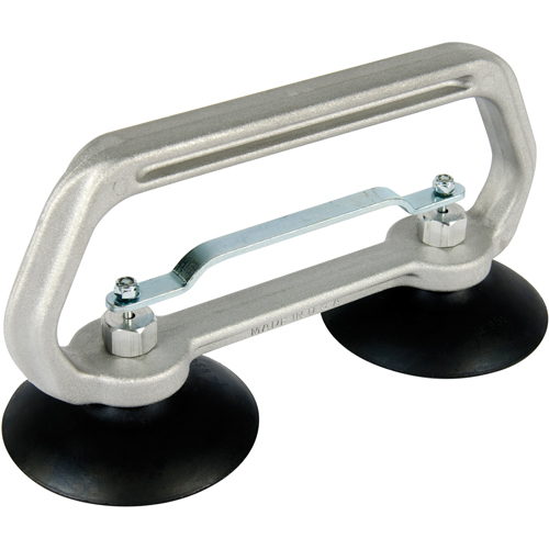Appareils &agrave; ventouses - Ventouse double industrielle, 50 lb Capacit&eacute;, 4", Barre &agrave; tirer, 10" Longueur de la manche Ontario Packaging