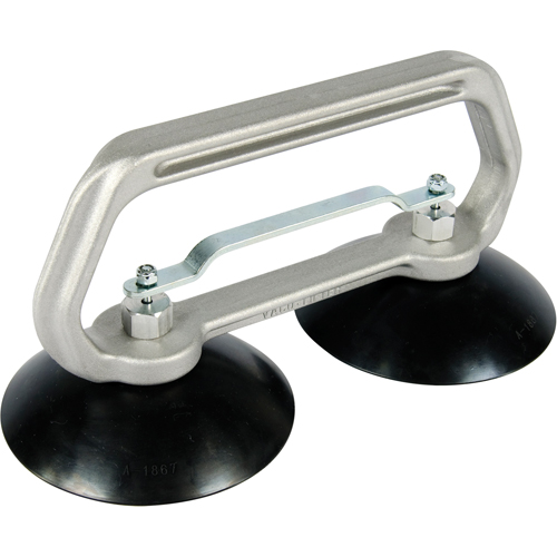 Appareils &agrave; ventouses - Ventouse double industrielle, 75 lb Capacit&eacute;, 5", Barre &agrave; tirer, 10" Longueur de la manche Ontario Packaging