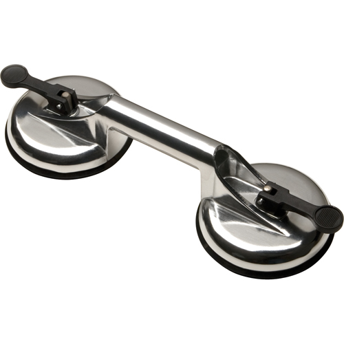 Manually Operated Hand Vacuum Cups - Double Handcup, 66 lbs. Capacity, 4-5/8", Lever, 13" Handle Length Ontario Packaging