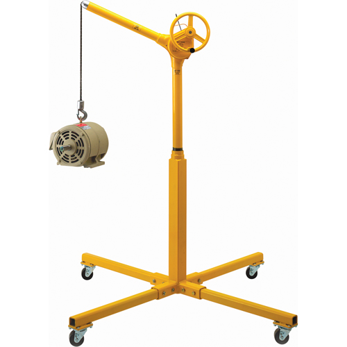 Tall Industrial Lifting Device with Mobile Base, 500 lbs. (0.25 tons) Capacity Ontario Packaging