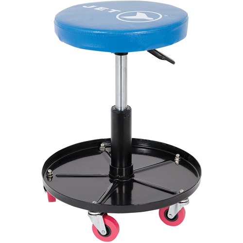 JMS-642A Adjustable Mechanic's Roller Seat, Vinyl, Blue, 300 lbs. Capacity Ontario Packaging