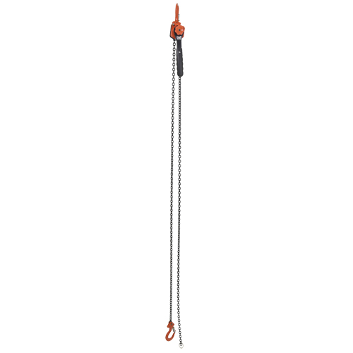 Mini Lever Hoist, 10' Lift, 1000 lbs. (0.5 tons) Capacity, Steel Chain Ontario Packaging