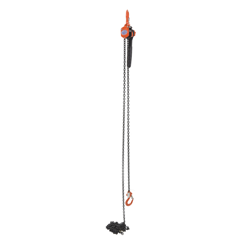 Mini Lever Hoist, 15' Lift, 1000 lbs. (0.5 tons) Capacity, Steel Chain Ontario Packaging