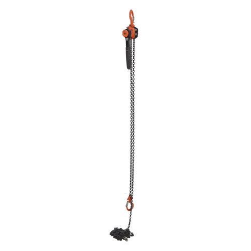Mini Lever Hoist, 15' Lift, 1000 lbs. (0.5 tons) Capacity, Steel Chain Ontario Packaging