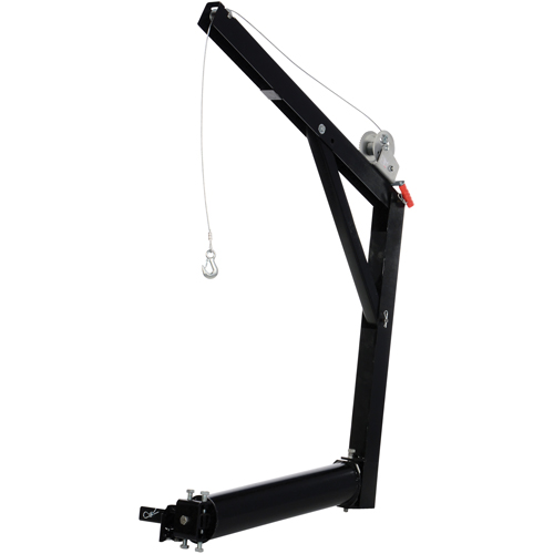 Hitch Mounted Truck Jib Crane, 600 lbs. (0.3 tons) Capacity, 84-5/8" Max. Clearance Ontario Packaging