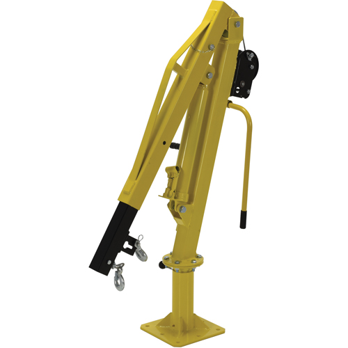 Winch Operated Truck Jib Crane, 500 lbs. (0.25 tons) Capacity, 102' Max. Clearance Ontario Packaging