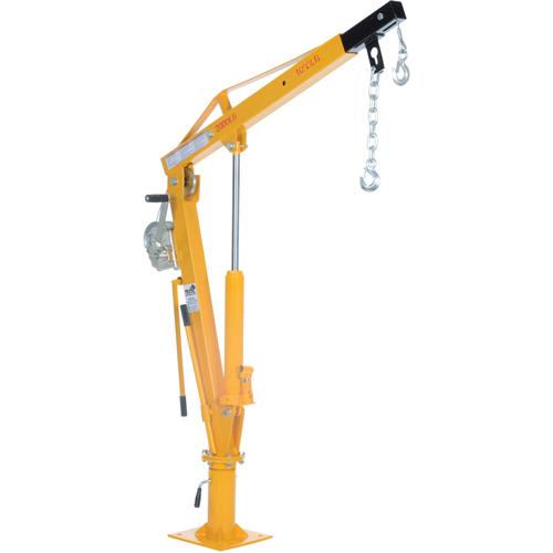 Winch Operated Truck Jib Crane, 1000 lbs. (0.5 tons) Capacity, 86-1/2" Max. Clearance Ontario Packaging