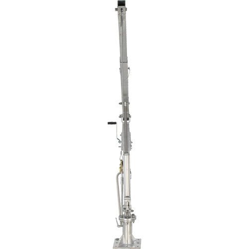 Winch Operated Truck Jib Crane, 1000 lbs. (0.5 tons) Capacity, 97" Max. Clearance Ontario Packaging