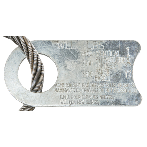 Wire Rope Lifting Sling - Eye & Eye Ontario Packaging