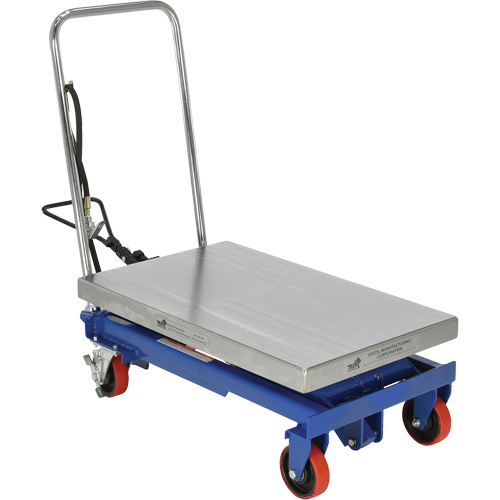 Pneumatic Hydraulic Scissor Lift Table, Steel, 32-1/2" L x 19-3/4" W, 1000 lbs. Cap. Ontario Packaging
