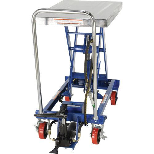 Pneumatic Hydraulic Scissor Lift Table, Steel, 32-1/2" L x 19-3/4" W, 1000 lbs. Cap. Ontario Packaging