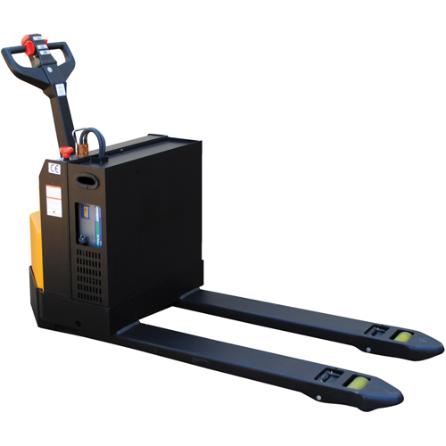 Fully Powered Electric Pallet Truck, 4500 lbs. Cap., 48" L x 30.25" W Ontario Packaging