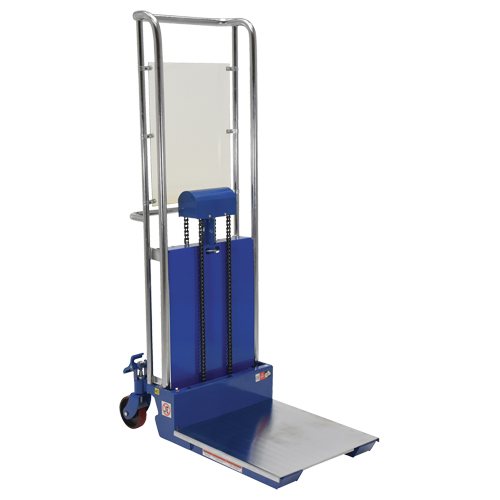Gerbeur Hefti-Lift, M&eacute;canisme Pompe au pied, Capacit&eacute; de 880 lb, Levage max de 59" Ontario Packaging