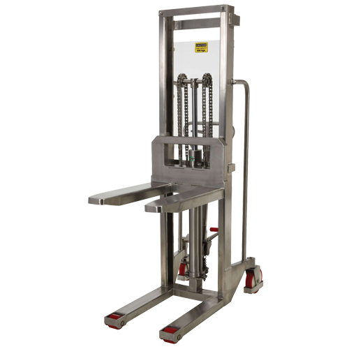 Gerbeur Hefti-Lift, M&eacute;canisme Pompe au pied, Capacit&eacute; de 880 lb, Levage max de 59" Ontario Packaging