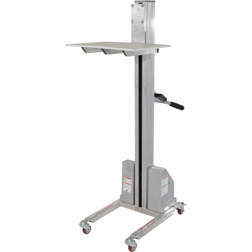 Gerbeur &agrave; levage rapide, M&eacute;canisme &eacute;lectrique, Capacit&eacute; de 175 lb, Levage max de 57" Ontario Packaging