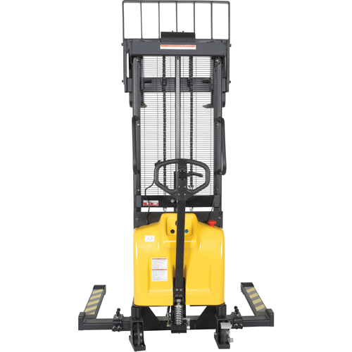 Fork Lift Stacker, Electric Operated, 2000 lbs. Capacity, 63" Max Lift Ontario Packaging