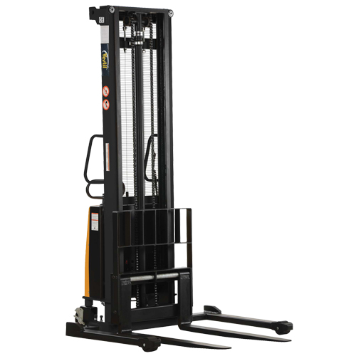 Fork Lift Stacker, Electric Operated, 2000 lbs. Capacity, 150" Max Lift Ontario Packaging