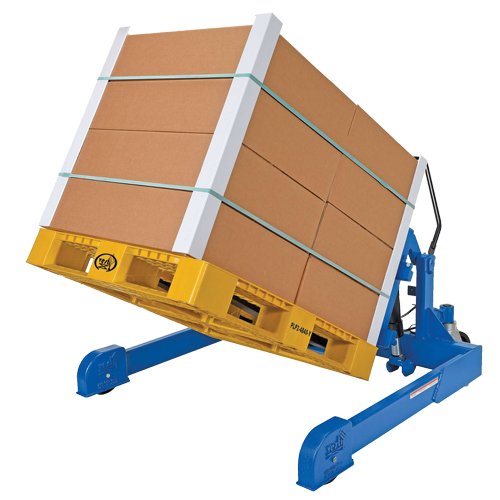 Straddled Ergonomic Tilter, 90° Tilt, 4000 lbs. Capacity, 72-13/16" L x 57-1/4" W x 29-1/4" H Ontario Packaging