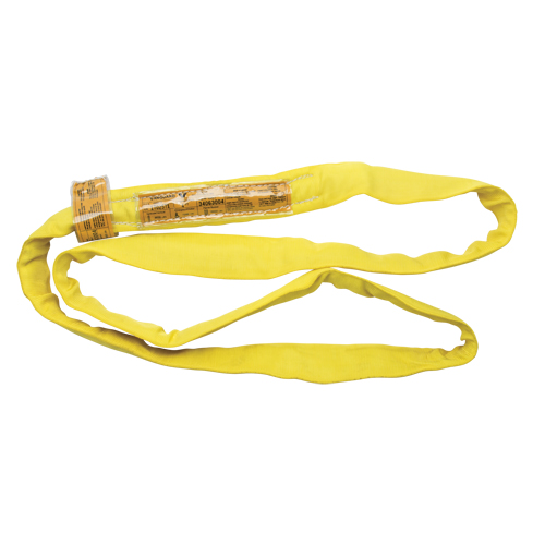 Polyester Round Sling, Yellow, 2-1/2" W x 3' L, 9000 lbs. Vertical Load Ontario Packaging