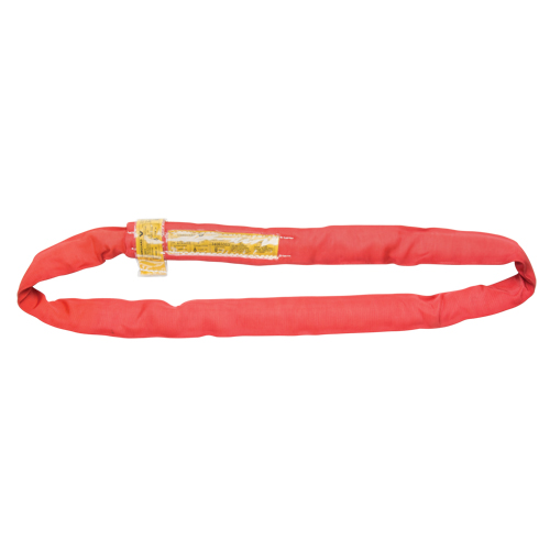 Polyester Round Sling, Red, 3" W x 16' L, 14000 lbs. Vertical Load Ontario Packaging