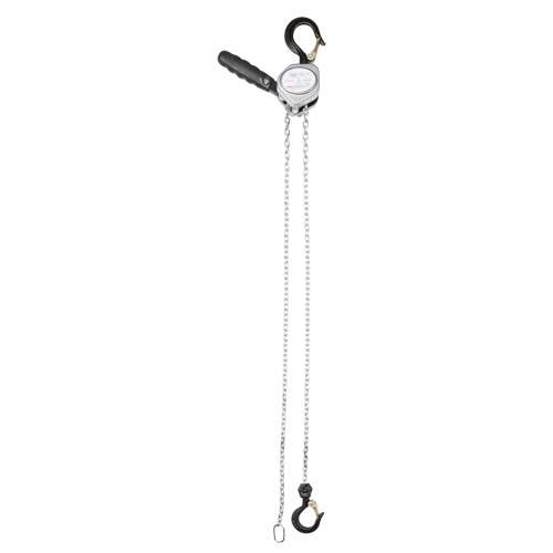 Mini Lever Hoist, 10' Lift, 550 lbs. (0.275 tons) Capacity, Zinc Plated Chain Ontario Packaging