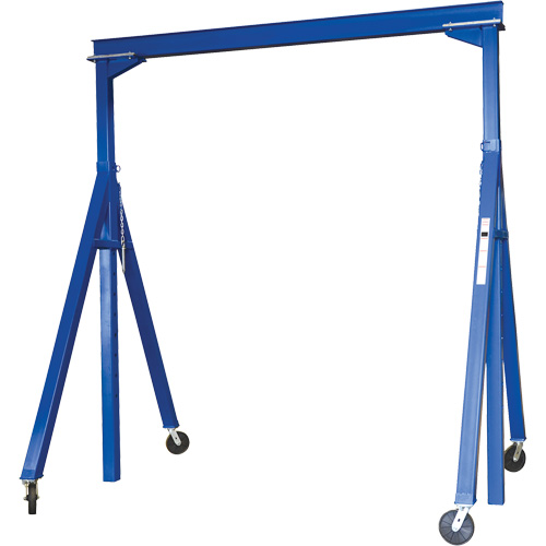 Adjustable Steel Gantry Crane, 10' L, 2000 lbs. (1 tons) Capacity Ontario Packaging