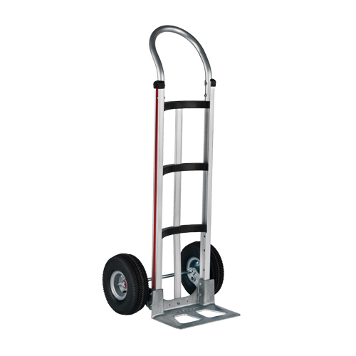 Knocked Down Hand Truck, Continuous Handle, Aluminum, 48" Height, 500 lbs. Capacity Ontario Packaging